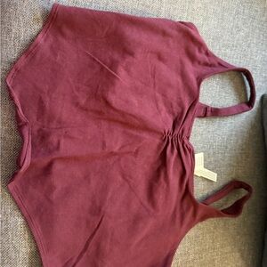 PINK Victoria's Secret Burgundy Sleep Tank